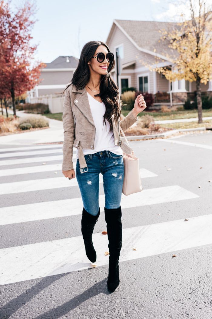 What to Wear With Jeans and Knee High Boots